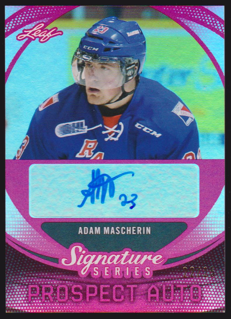 (image for) 2015-16 Leaf Signature Series Prospects Autographs Red #SPAM1 Adam Mascherin 22/25 - XRC
