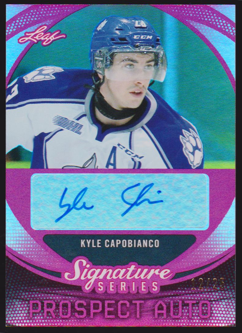 (image for) 2015-16 Leaf Signature Series Prospects Autographs Red #SPKC2 Kyle Capobianco 12/25 - XRC