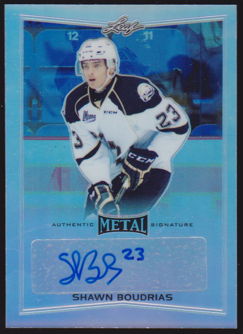 2015-16 Leaf Metal #BASB1 Shawn Boudrias AUTO (image for) 2015-16 Leaf Metal #BASB1 Shawn Boudrias AUTO