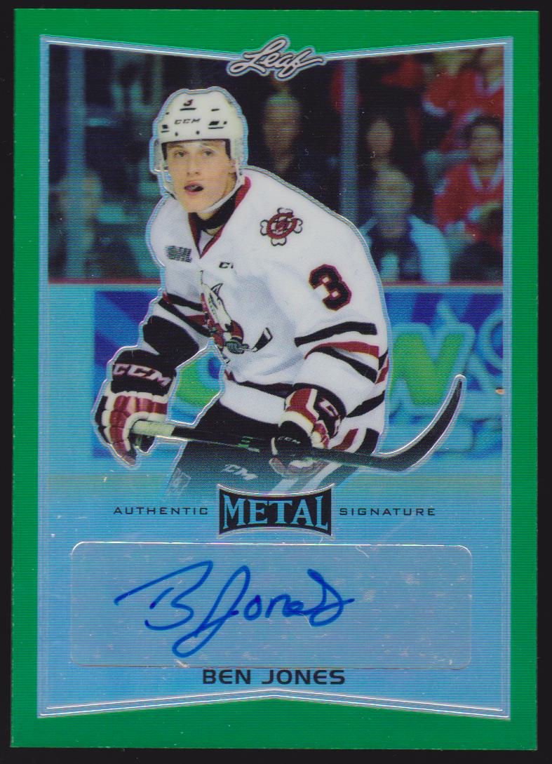 (image for) 2015-16 Leaf Metal Prismatic Green #BABJ1 Ben Jones 1/5 AUTO