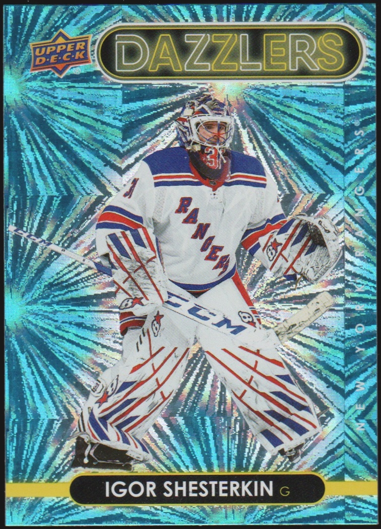 2021-22 Upper Deck Dazzlers #DZ32 Igor Shesterkin (image for) 2021-22 Upper Deck Dazzlers #DZ32 Igor Shesterkin