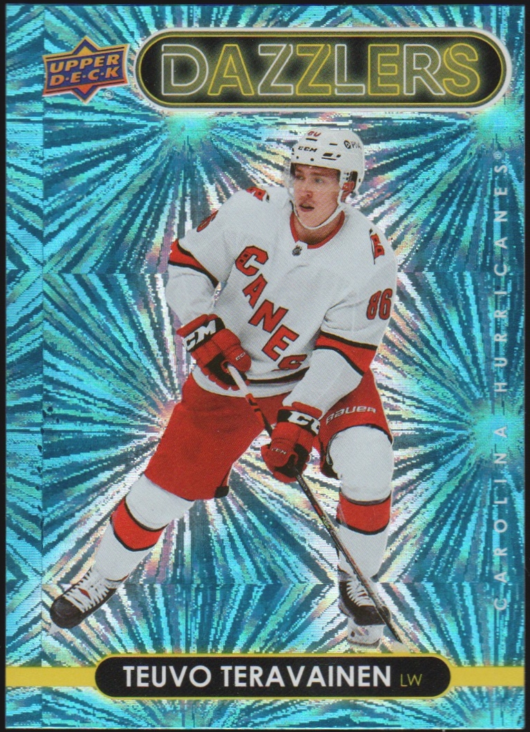 2021-22 Upper Deck Dazzlers #DZ10 Teuvo Teravainen (image for) 2021-22 Upper Deck Dazzlers #DZ10 Teuvo Teravainen