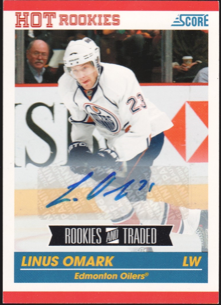 (image for) 2010-11 Score Signatures #607 Linus Omark AUTO