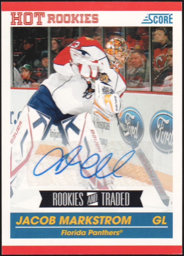 (image for) 2010-11 Score Signatures #609 Jacob Markstrom AUTO