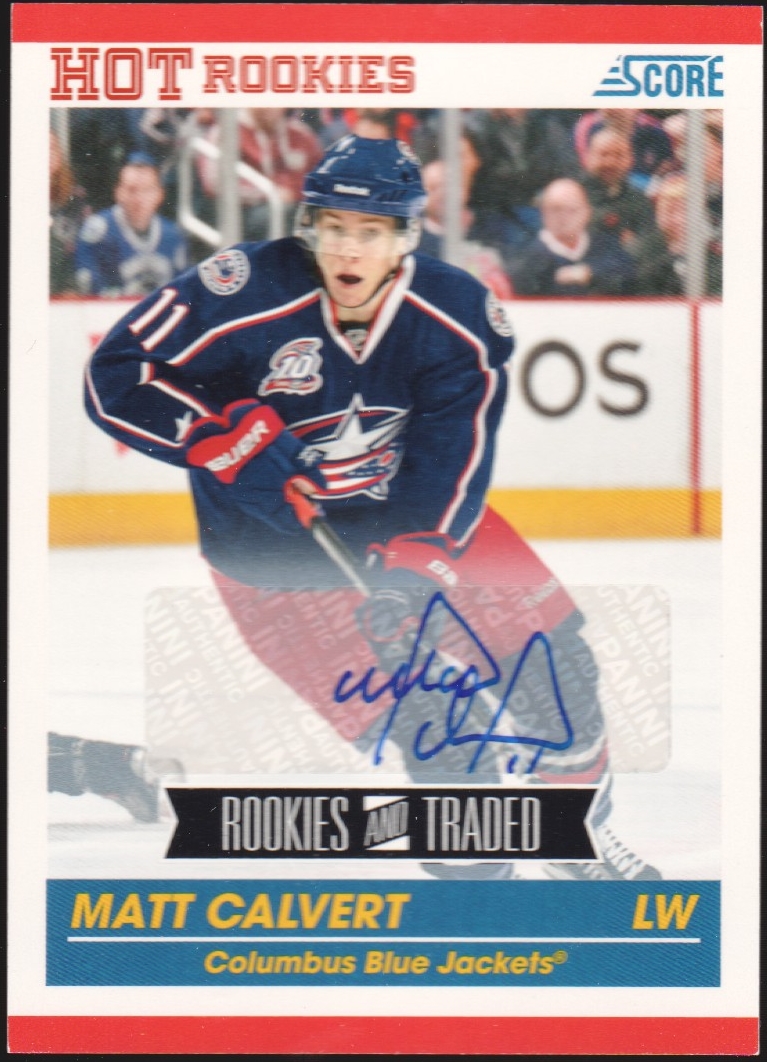 (image for) 2010-11 Score Signatures #612 Matt Calvert AUTO