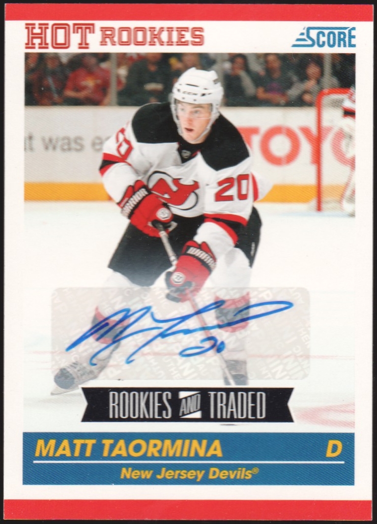 (image for) 2010-11 Score Signatures #640 Matt Taormina AUTO