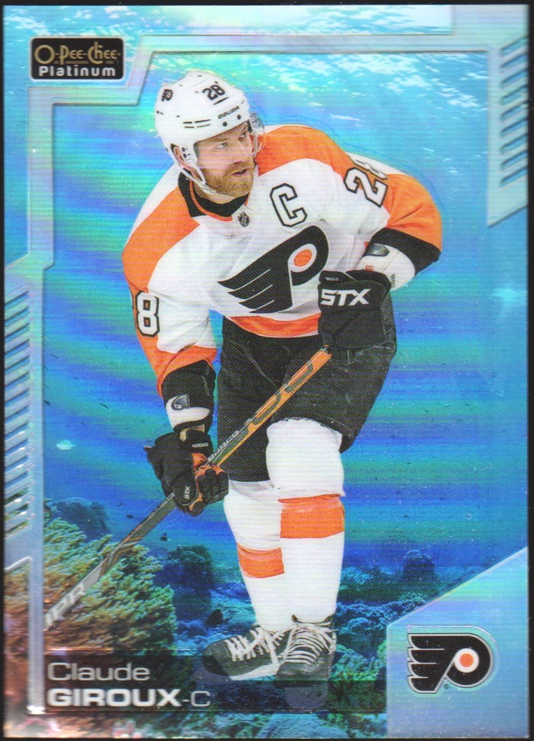 2020-21 O-Pee-Chee Platinum Aquamarine #12 Claude Giroux 341/499 (image for) 2020-21 O-Pee-Chee Platinum Aquamarine #12 Claude Giroux 341/499