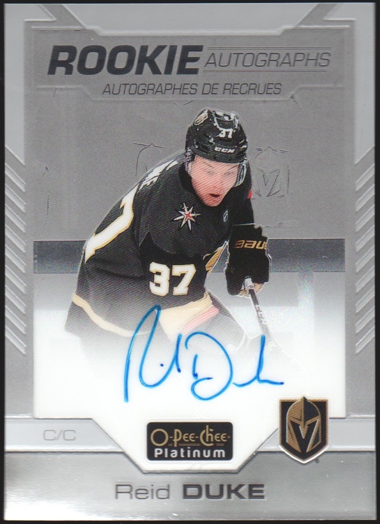 (image for) 2020-21 O-Pee-Chee Platinum Rookie Autographs #RRD Reid Duke RC