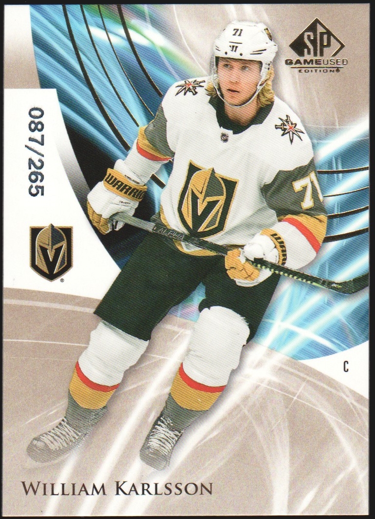 (image for) 2020-21 SP Game Used Golden Burst #98 William Karlsson 87/265
