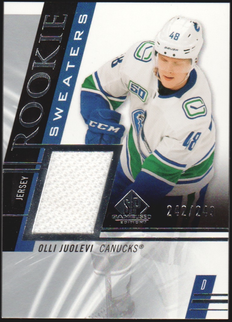 (image for) 2020-21 SP Game Used Rookie Sweaters #RSOJ Olli Juolevi 242/249