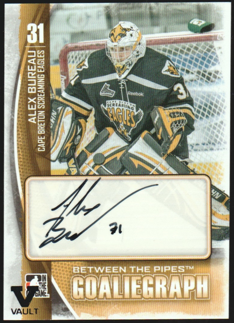 2013-14 Between the Pipes Autographs #AAB Alex Bureau VAULT (image for) 2013-14 Between the Pipes Autographs #AAB Alex Bureau VAULT