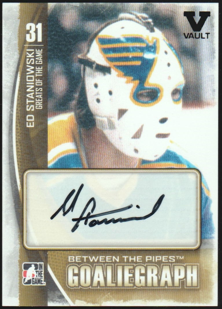 2013-14 Between the Pipes Autographs #AES2 Ed Staniowski Vault (image for) 2013-14 Between the Pipes Autographs #AES2 Ed Staniowski Vault