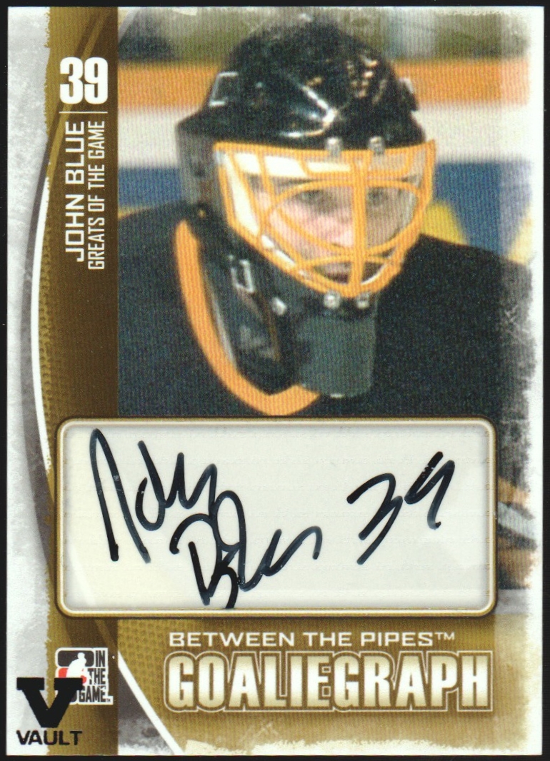 2013-14 Between the Pipes Autographs #AJBL John Blue Vault (image for) 2013-14 Between the Pipes Autographs #AJBL John Blue Vault