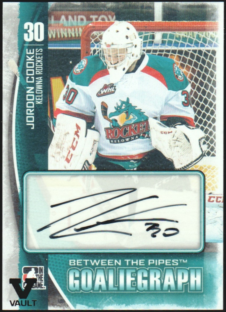 2013-14 Between the Pipes Autographs #AJC Jordon Cooke VAULT (image for) 2013-14 Between the Pipes Autographs #AJC Jordon Cooke VAULT