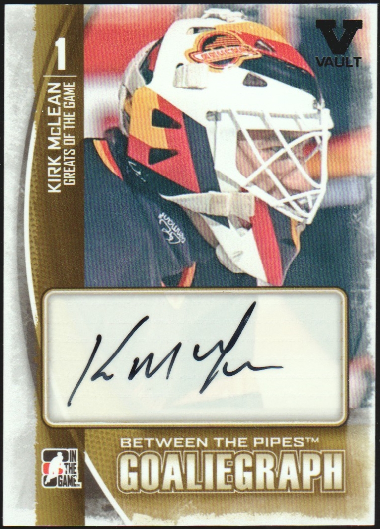 (image for) 2013-14 Between The Pipes Autographs #AKM Kirk McLean VAULT