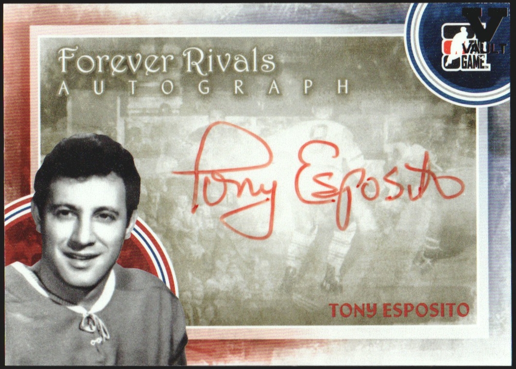 2012-13 ITG Forever Rivals Autographs #ATE Tony Esposito SP (image for) 2012-13 ITG Forever Rivals Autographs #ATE Tony Esposito SP