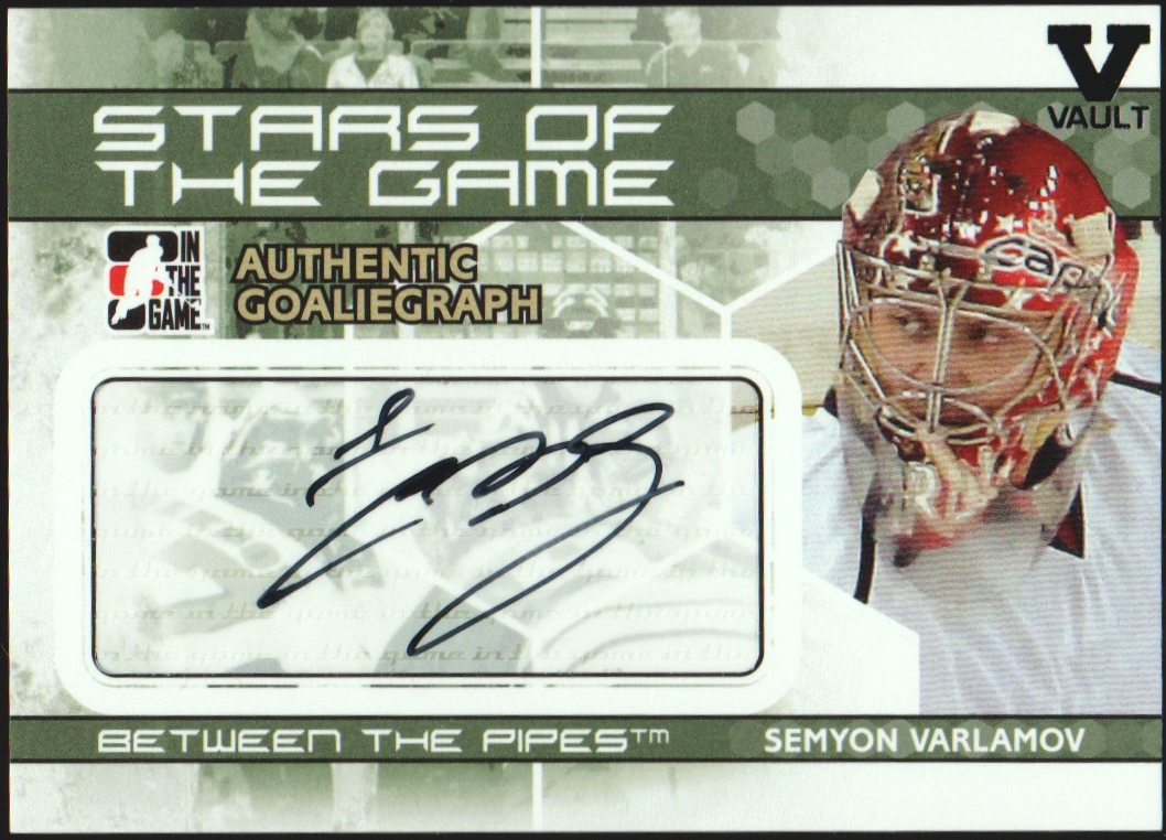 (image for) 2009-10 Between The Pipes Autographs #ASV Semyon Varlamov
