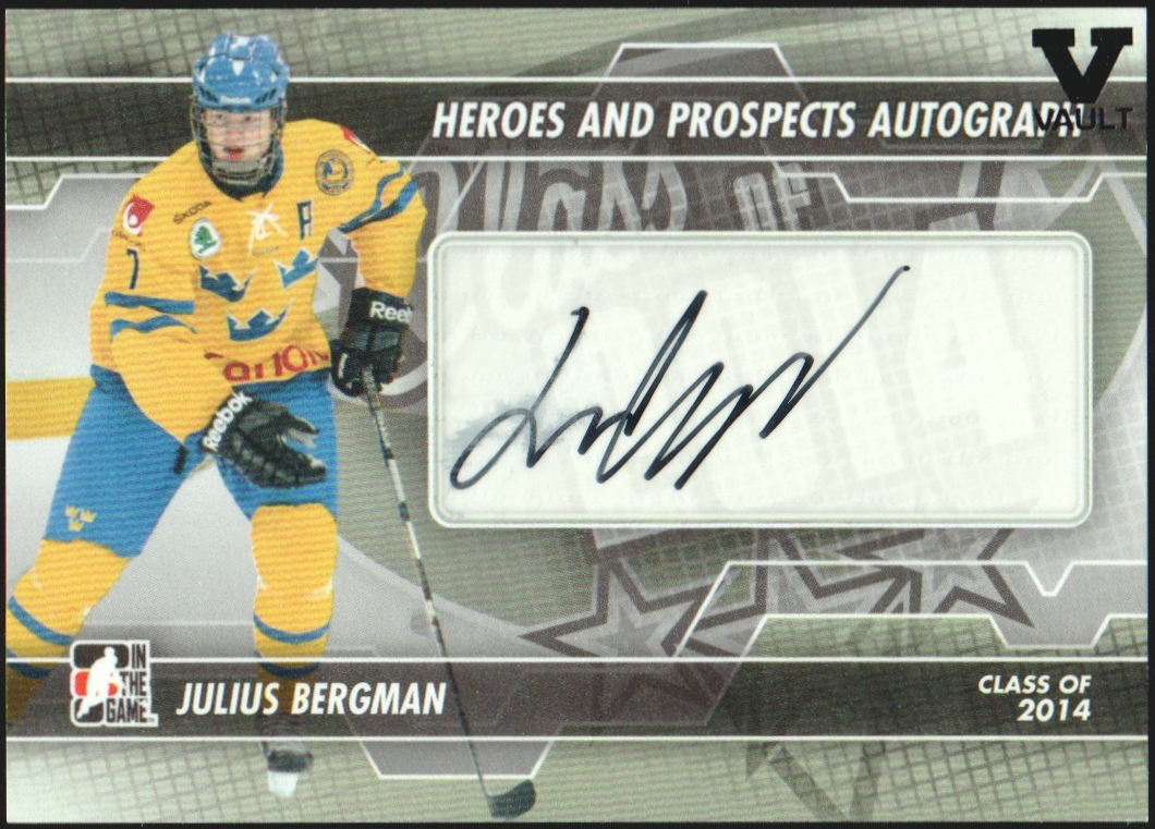 (image for) 2013-14 ITG Heroes and Prospects Autographs #AJB Julius Bergman