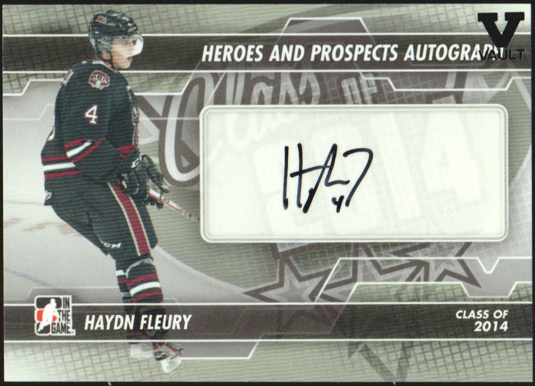 (image for) 2013-14 ITG Heroes and Prospects Autographs #AHF Haydn Fleury