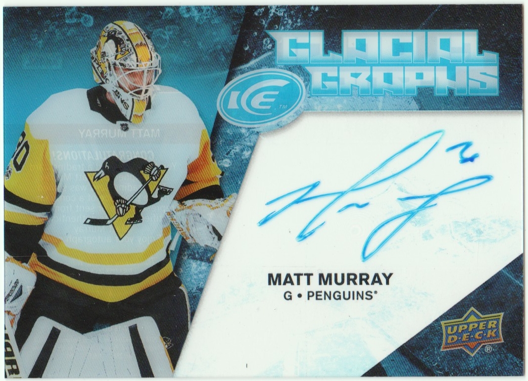 2017-18 Upper Deck Ice Glacial Graphs #GGMM Matt Murray (image for) 2017-18 Upper Deck Ice Glacial Graphs #GGMM Matt Murray