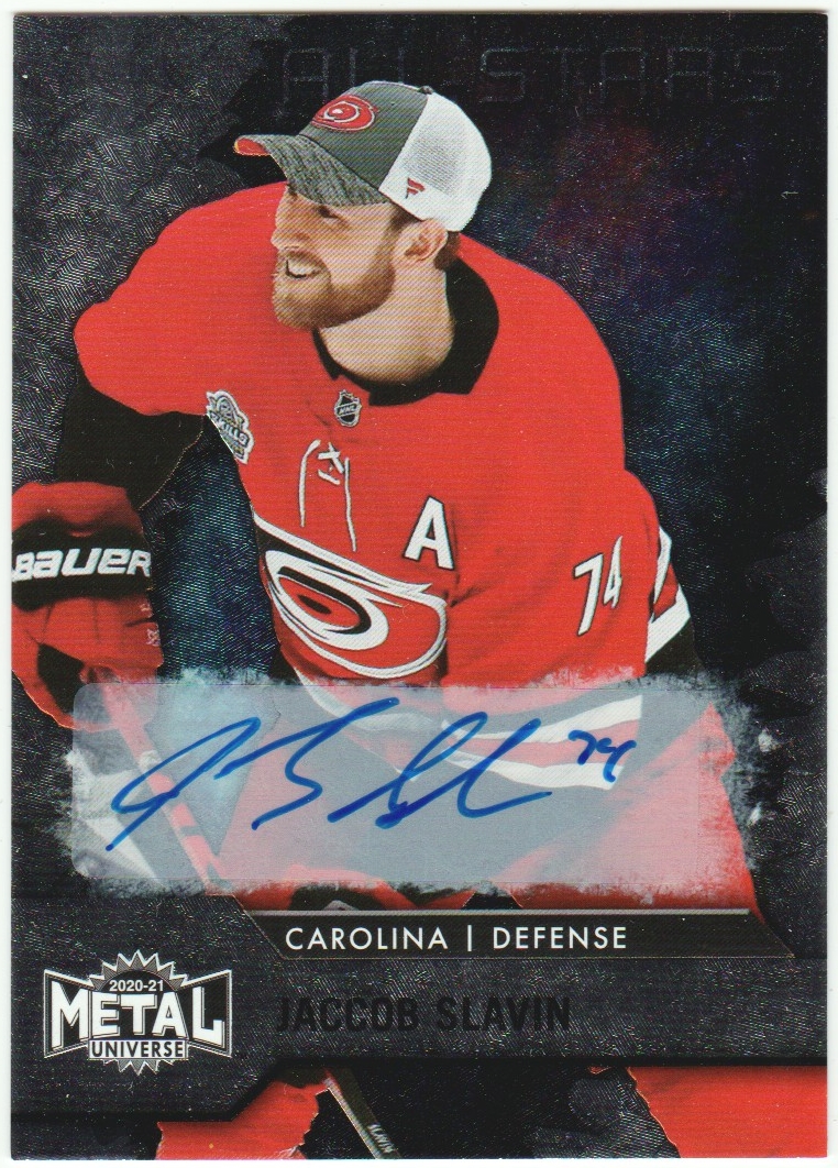 (image for) 2020-21 Metal Universe Silver #155 Jaccob Slavin AUTO