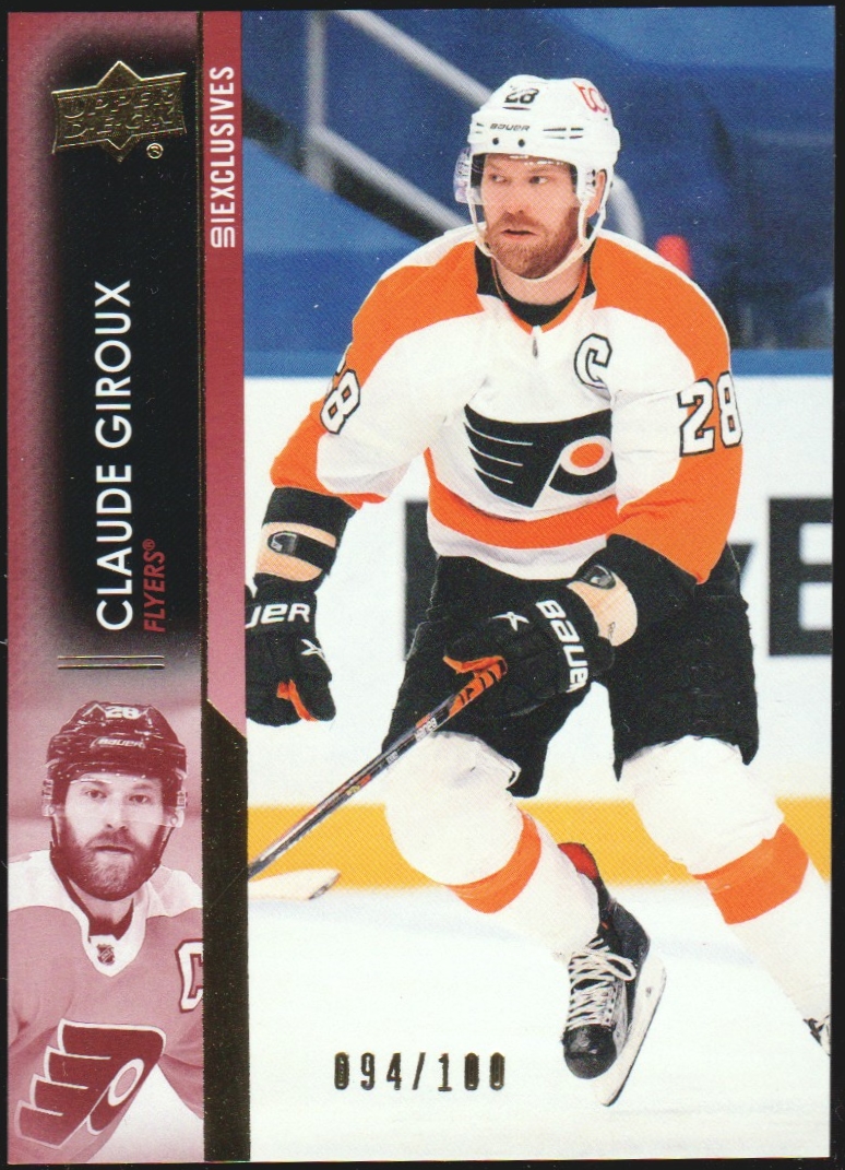 (image for) 2021-22 Upper Deck Exclusives #134 Claude Giroux 94/100