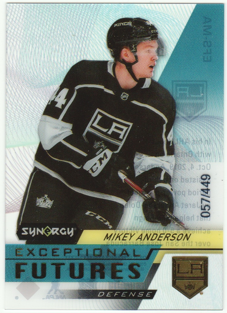 (image for) 2020-21 Synergy Exceptional Futures Gold #EFSMA Mikey Anderson