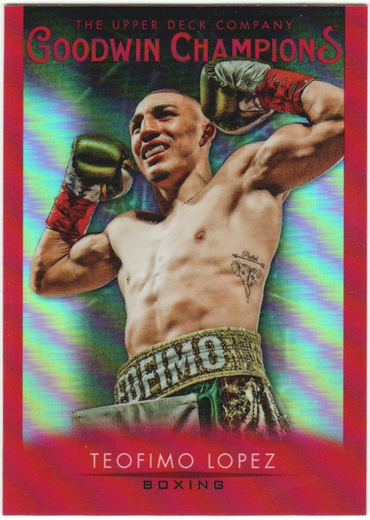 2021 UD Goodwin Champions Platinum Red #P12 Teofimo Lopez (image for) 2021 UD Goodwin Champions Platinum Red #P12 Teofimo Lopez