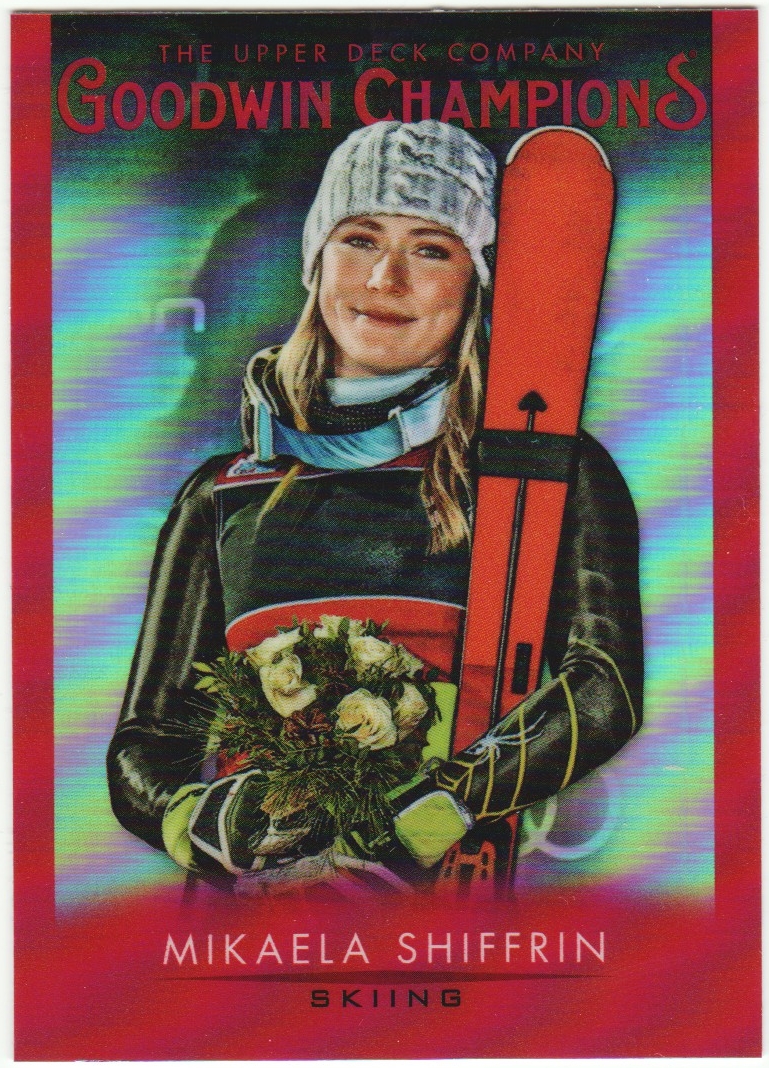2021 UD Goodwin Champions Platinum Red #P44 Mikaela Shiffrin (image for) 2021 UD Goodwin Champions Platinum Red #P44 Mikaela Shiffrin