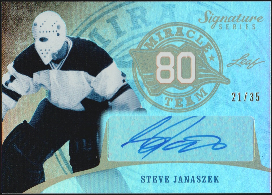 (image for) 2015-16 Leaf Signature Series Miracle Team Auto Steve Janaszak