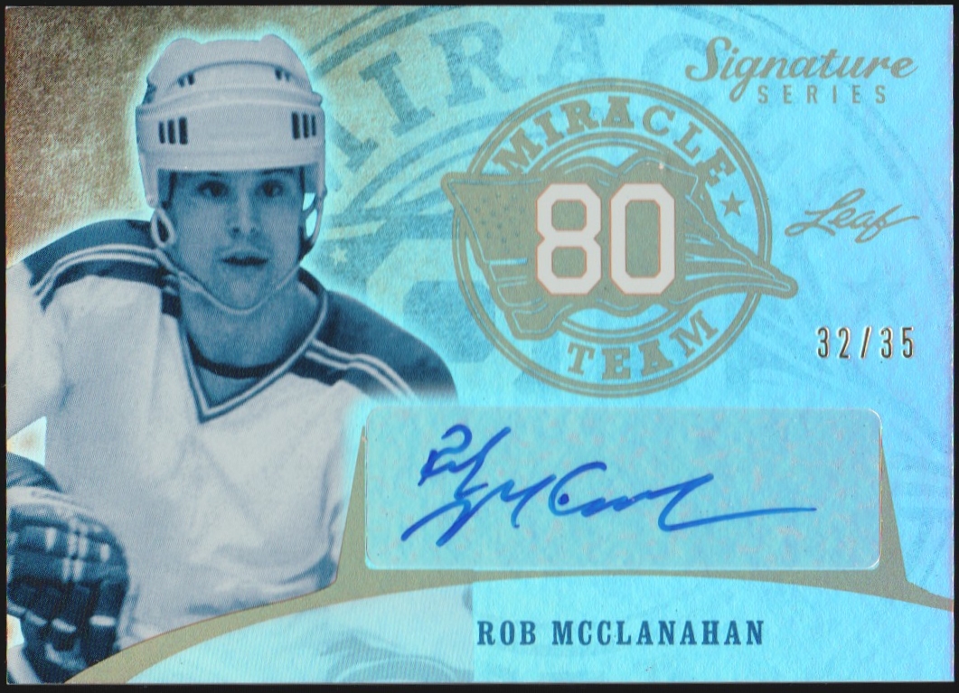 (image for) 2015-16 Leaf Signature Series Miracle Team Auto Rob McClanahan