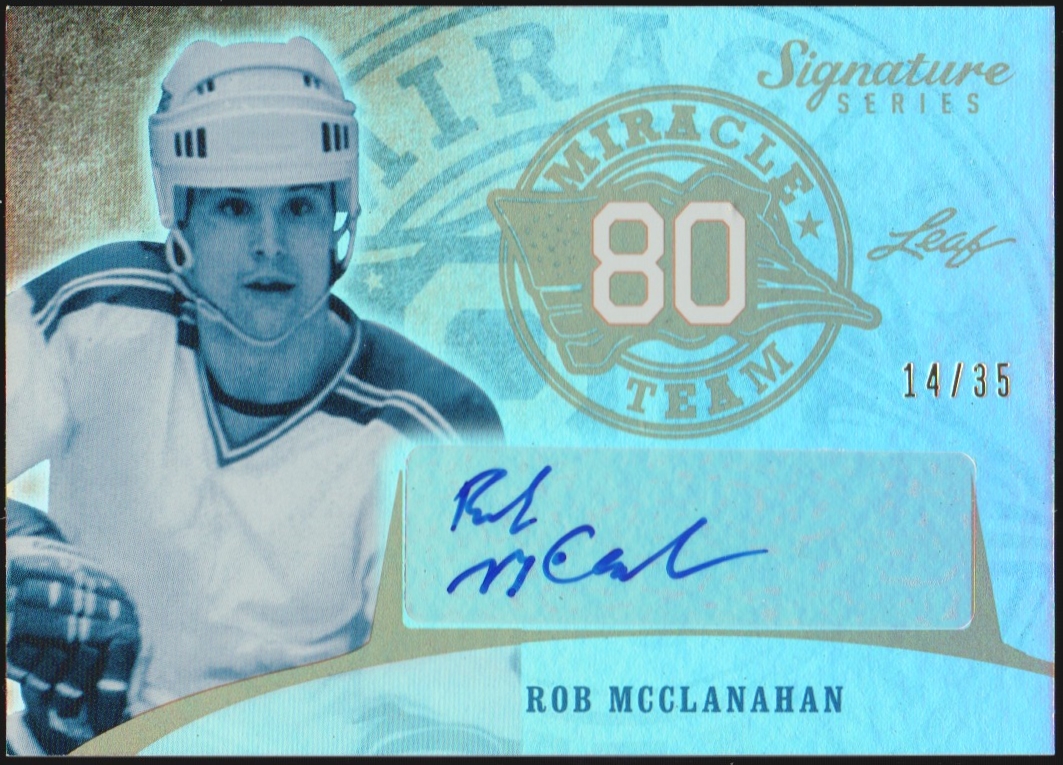 (image for) 2015-16 Leaf Signature Series Miracle Team Auto Rob McClanahan