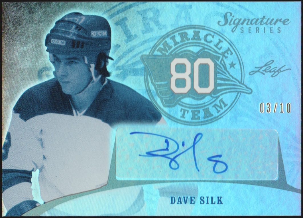 (image for) 2015-16 Leaf Signature Series Miracle Team Auto Gray Dave Silk