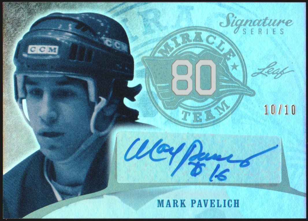 (image for) 2015-16 Leaf Signature Series Miracle Team Auto Gray M. Pavelich