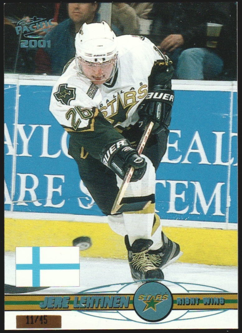 (image for) 2000-01 Pacific Ice Blue #435 Jere Lehtinen 11/45