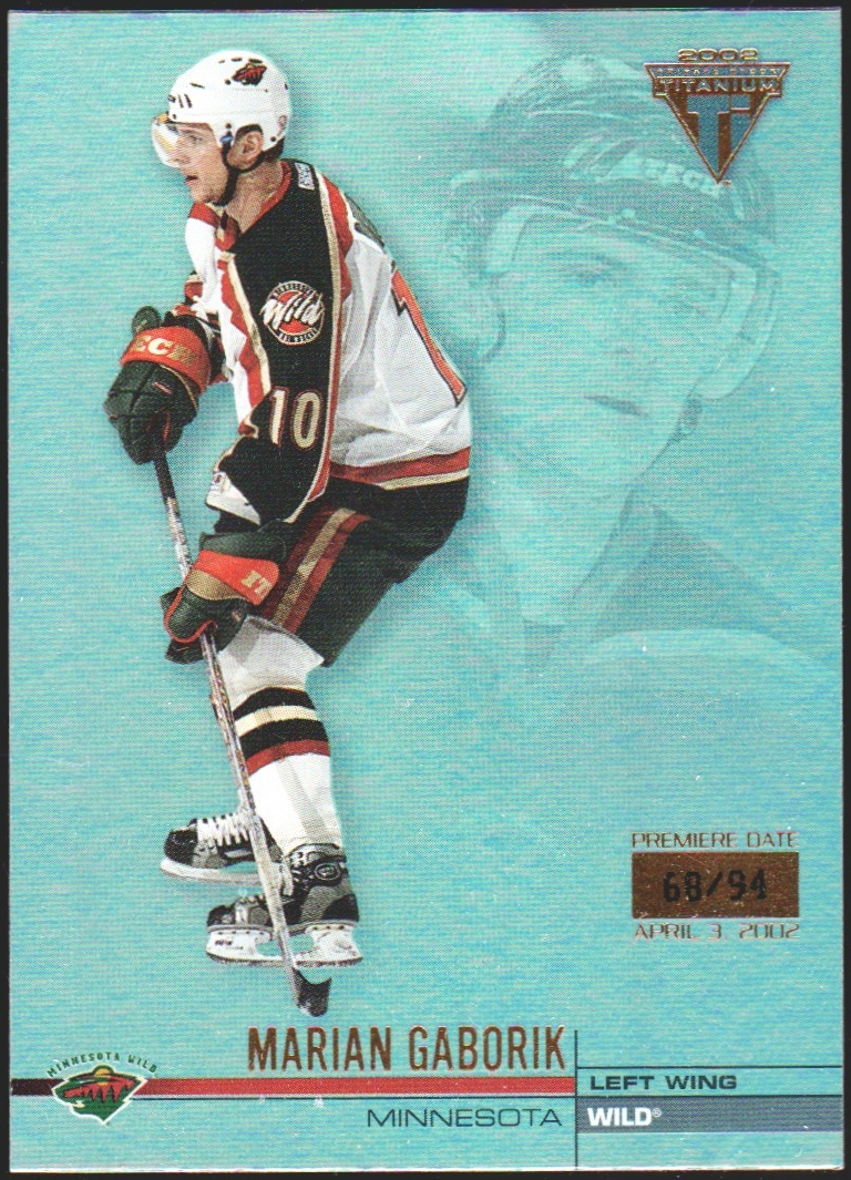 2001-02 Titanium Premiere Date #70 Marian Gaborik 68/94 (image for) 2001-02 Titanium Premiere Date #70 Marian Gaborik 68/94