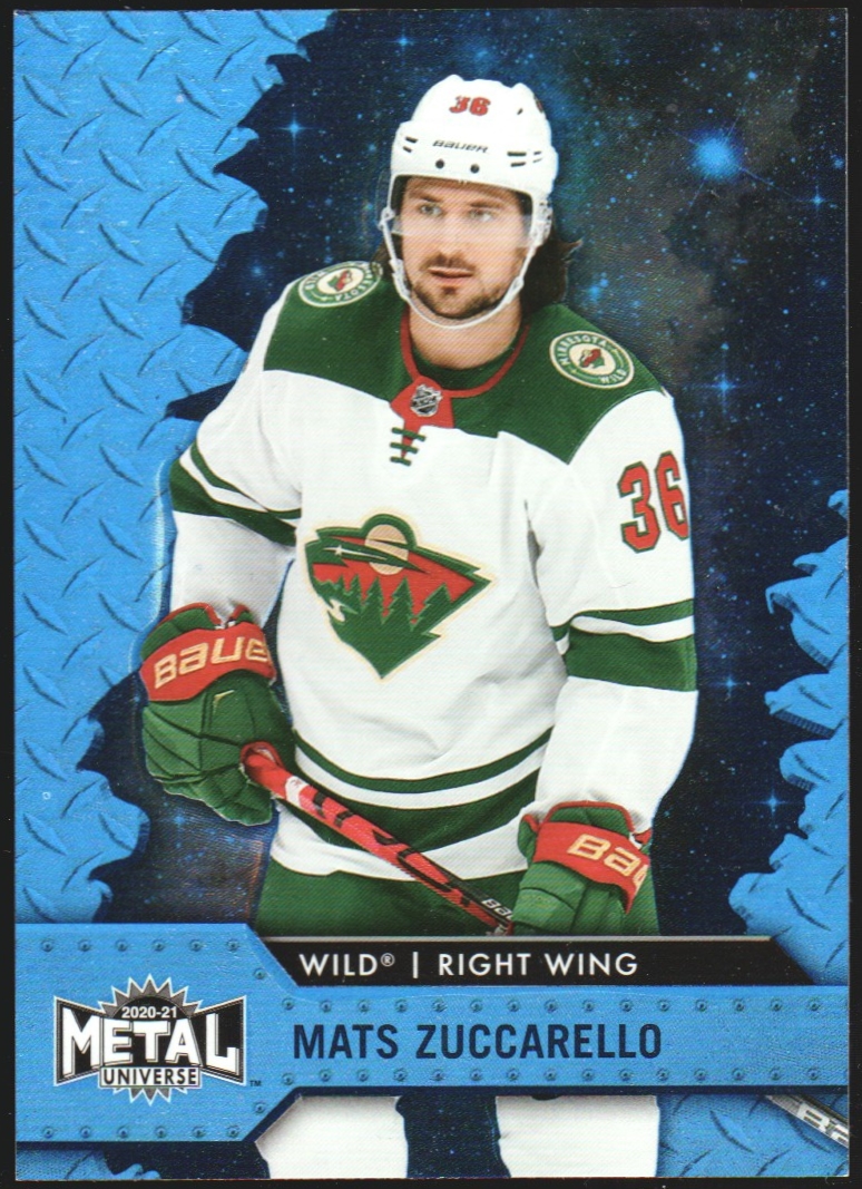(image for) 2020-21 Metal Universe Blue Spectrum #6 Mats Zuccarello