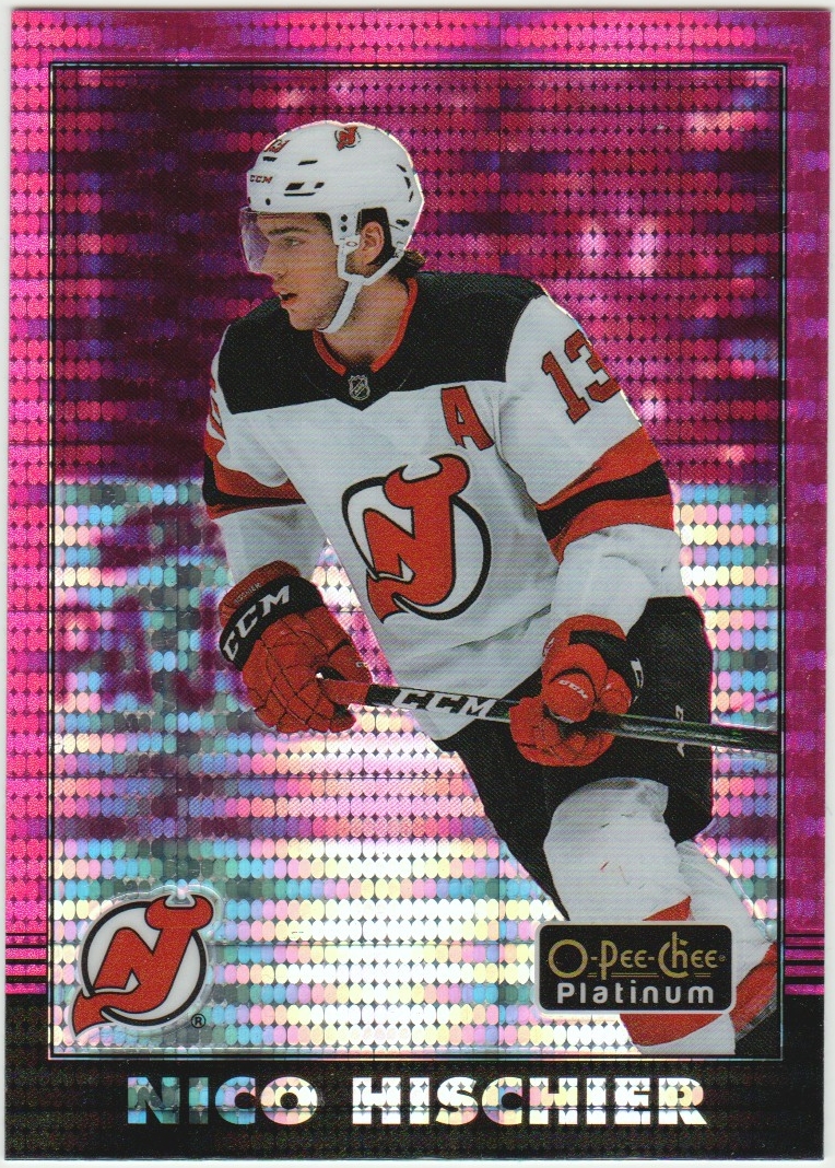 (image for) 2020-21 OPC Platinum Retro Seismic Pink #R27 Nico Hischier