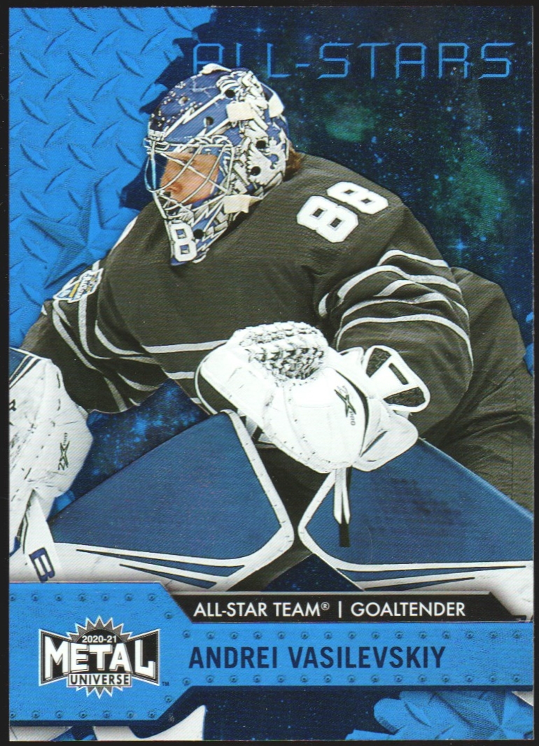 (image for) 2020-21 Metal Universe Blue Spectrum #179 Andrei Vasilevskiy