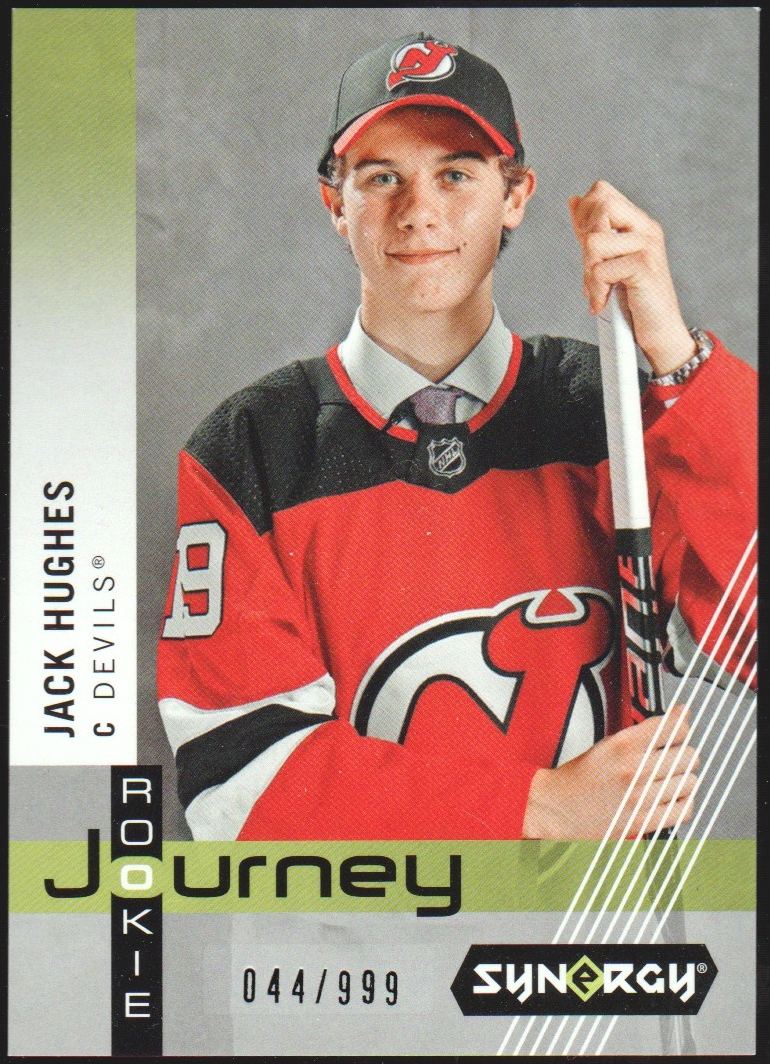 (image for) 2019-20 Synergy Draft Day Journey Home Jersey #RP16 Jack Hughes RC