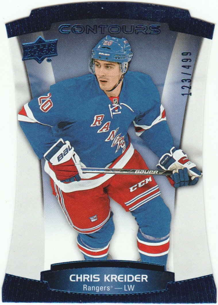(image for) 2015-16 Upper Deck Contours Blue #78 Chris Kreider 123/499