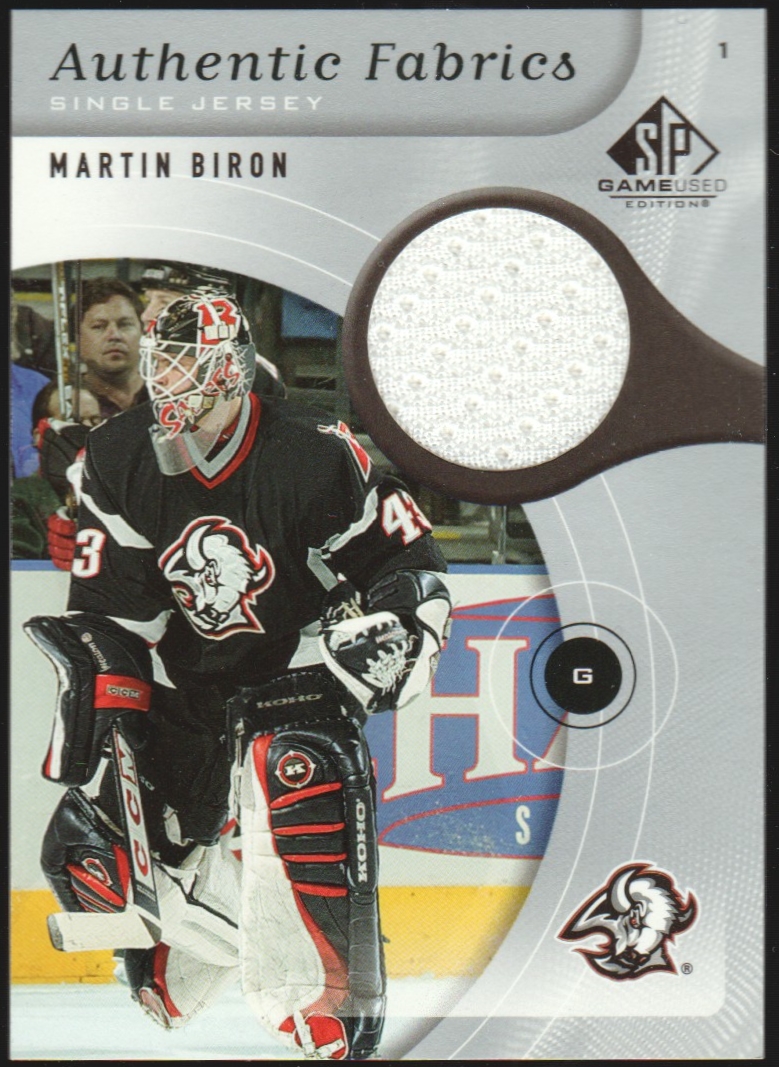 (image for) 2005-06 SP Game Used Authentic Fabrics #AFMB Martin Biron