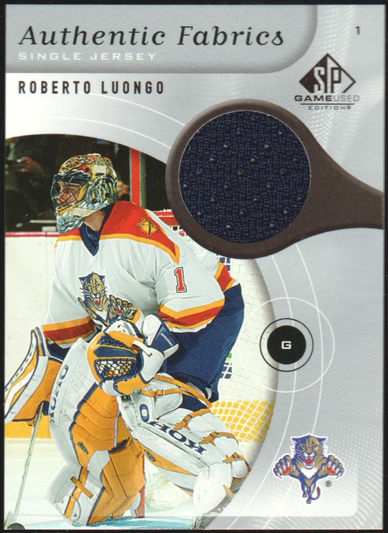 (image for) 2005-06 SP Game Used Authentic Fabrics #AFRL Roberto Luongo