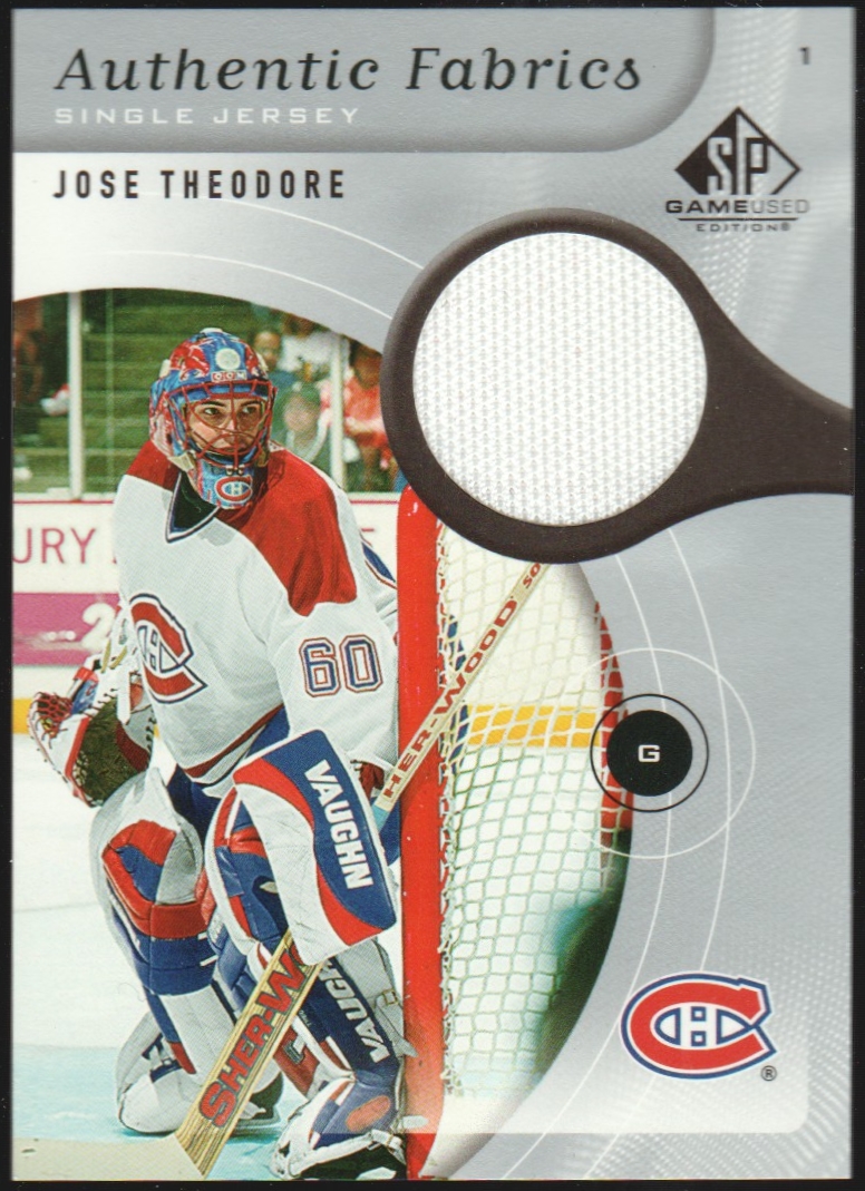 (image for) 2005-06 SP Game Used Authentic Fabrics #AFTH Jose Theodore