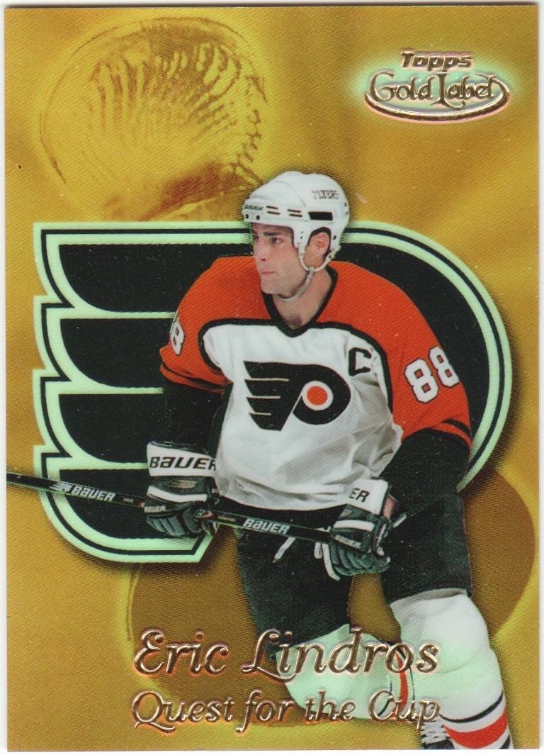 1999-00 Topps Gold Label Quest for the Cup #QC3 Eric Lindros (image for) 1999-00 Topps Gold Label Quest for the Cup #QC3 Eric Lindros