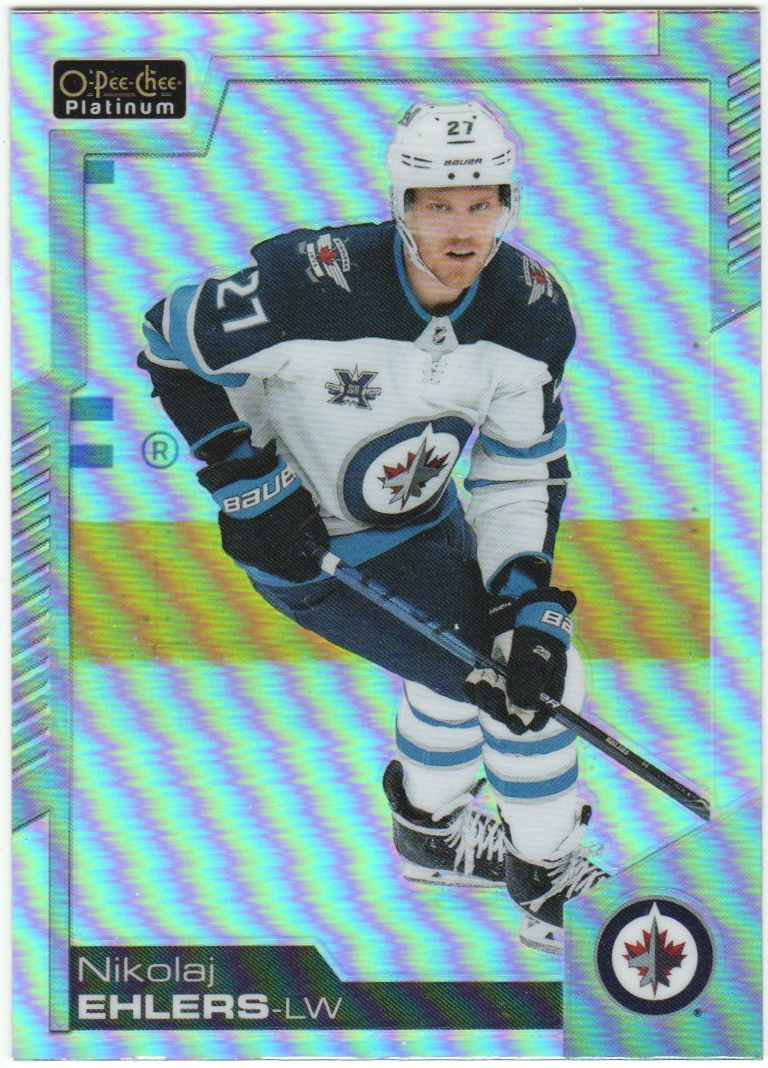 2020-21 O-Pee-Chee Platinum Rainbow #97 Nikolaj Ehlers (image for) 2020-21 O-Pee-Chee Platinum Rainbow #97 Nikolaj Ehlers