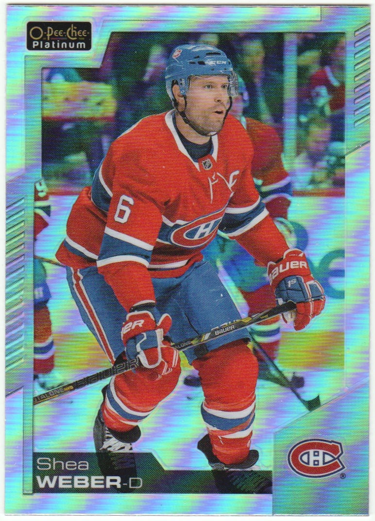 2020-21 O-Pee-Chee Platinum Rainbow #23 Shea Weber (image for) 2020-21 O-Pee-Chee Platinum Rainbow #23 Shea Weber