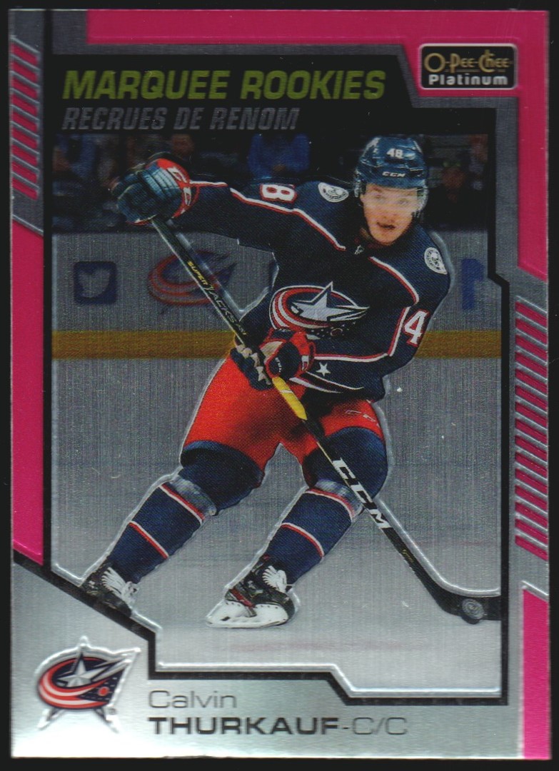 (image for) 2020-21 O-Pee-Chee Platinum Matte Pink #186 Calvin Thurkauf RC