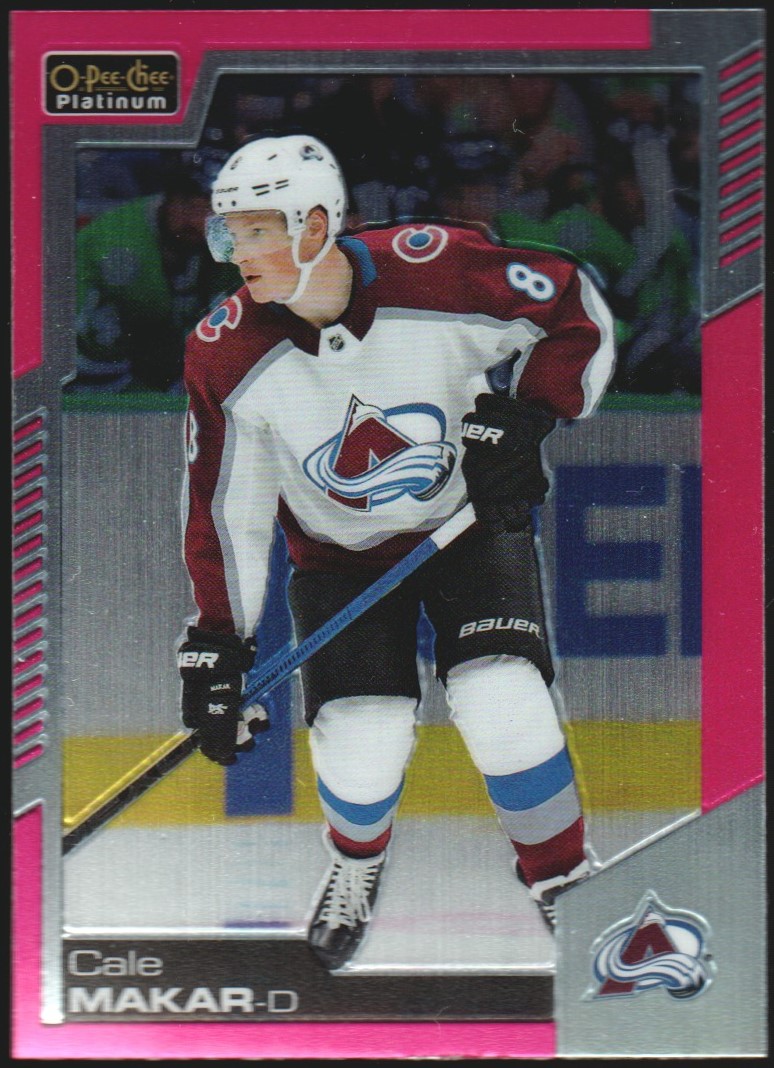 (image for) 2020-21 O-Pee-Chee Platinum Matte Pink #140 Cale Makar