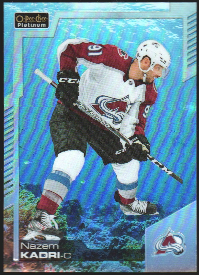 2020-21 O-Pee-Chee Platinum Aquamarine #91 Nazem Kadri 490/499 (image for) 2020-21 O-Pee-Chee Platinum Aquamarine #91 Nazem Kadri 490/499